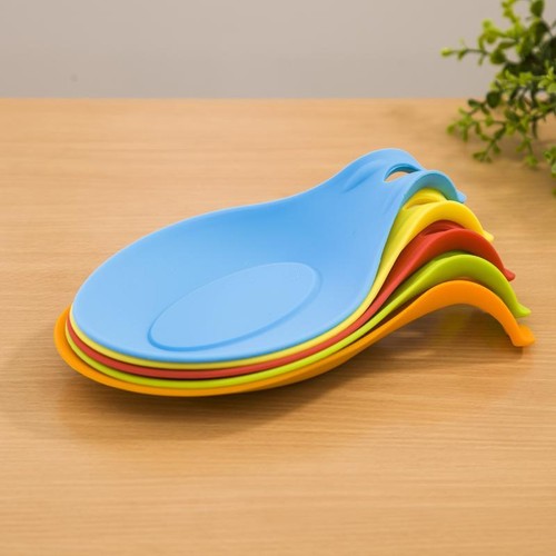 Soft Silicone Spoon Rest Heat Resistant Kitchen ...