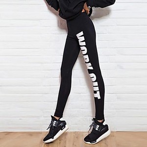 Women Work Out Print Soft Stylish Sport Fitness Jogging Leggings Slim Gym Pants