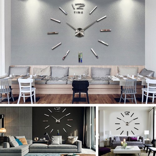 Luxury Modern DIY Large Wall Clock 3D ...