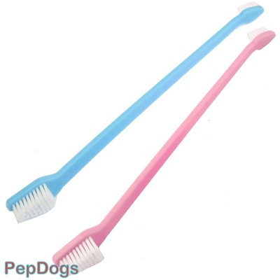 Dog Dual-End Toothbrush Pet Oral Dental 2 ...