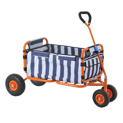 Heavy Duty Steel Folding Transport Wagon Garden ...