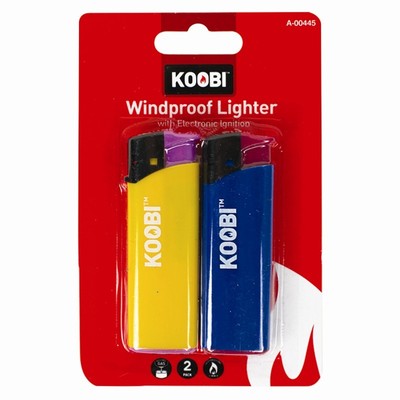 2 Pack WINDPROOF Electronic Lighter - childproof and conform to ISO9994: 2006