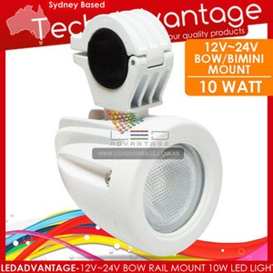 -WHITE-BOAT-MARINE-BOW-RAIL-BIMINI-MOUNT-LED-FLOOD-FISHING-DECK-LIGHT