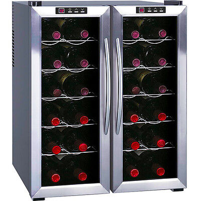 Dual Zone Wine Refrigerator w/ SS Silver ...