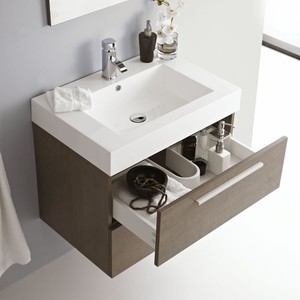 ... Vanity-Basin-Sink-White-Unit-Cabinet-Oak-Furniture-Storage-Wall-Mount