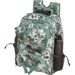 ... Hiking-Backpack-w-Bottle-Holder-Mens-Skull-Camo-Camping-School-EDC-Bag