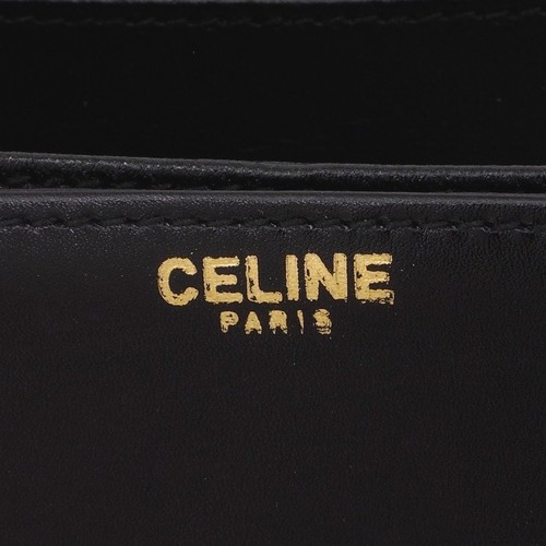 celine mini luggage tote bag - Vintage Celine Black Leather Flap Rectangle Shoulder Bag NFV3874 ... celine mini luggage tote bag - Vintage Celine Black Leather Flap Rectangle Shoulder Bag NFV3874 ...