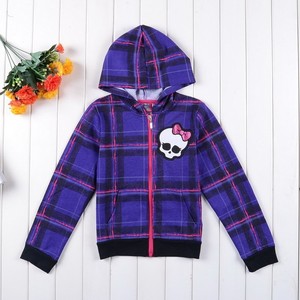 Detalles de Girl Kids Monster High Skull Plaid Coat Hoodies Jackets 6Y ...