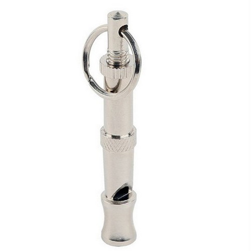 Silver Color Pet Dog Training Whistle Adjustable ...