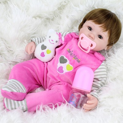 Realistic Handmade Baby Girl Doll Newborn Vinyl Silicone Alive Reborn Baby Dolls