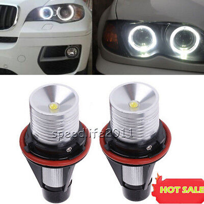 Hot For BMW Angel Eyes Halo White LED Ring Marker Light Bulbs X5 E39 E60 E63