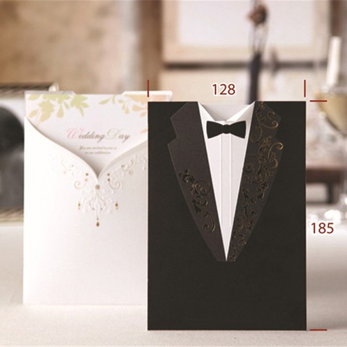 50 Wedding invitation cards with envelopes, seals, ...