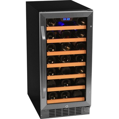 30 Bottle Built-In Undercounter Wine Refrigerator Cooler, ...