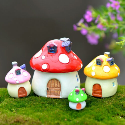 Mushroom Miniature Garden Ornament DIY Craft Pot Fairy Dollhouse Decor