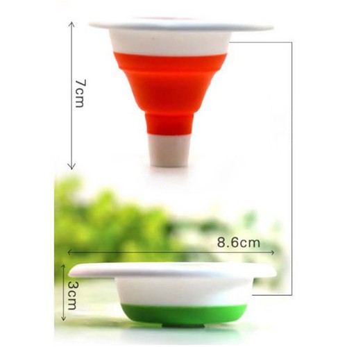 Suspensible Mini Silicone Gel Foldable Funnel Practical ...