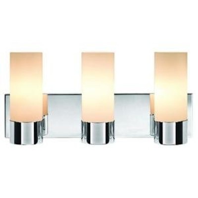 Hampton Bay 3-Light Chrome Cylinder Vanity Fixture ...