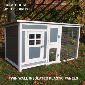 PLASTIC-CHICKEN-COOP-RUN-HEN-HOUSE-POULTRY-ARK-HOME-COOPS-RABBIT-HUTCH 