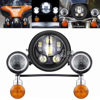 4X Amber Bullet Turn Signal Lights For Yamaha VStar 650 XVS650 Custom Classic