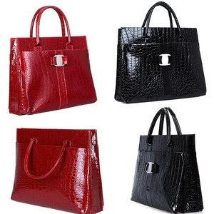 ... -Women-Crocodile-Pattern-Handbag-Portable-Shoulder-Bag-Tote-Bag-Hobo