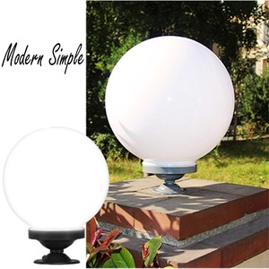 NEW GARDEN GLOBE OUTDOOR LIGHT PLASTIC FIXTURE LAMP POLE