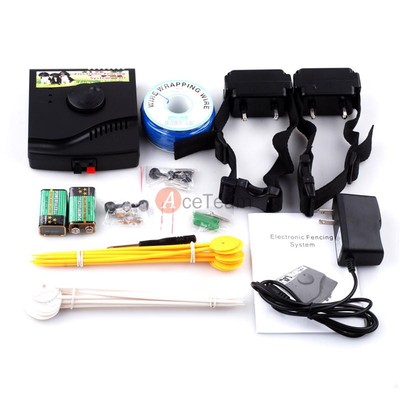 Waterproof In-Ground 2 Shock Collars Dog PET ...