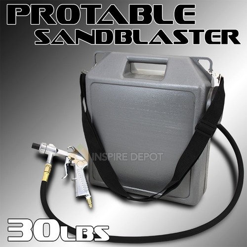 Portable SandBlaster Air Gun Kit 30LBS Blasting ...