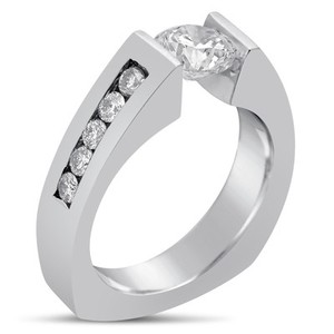 ... about TENSION ROUND CUT DIAMOND ENGAGEMENT RING WOMEN MENS TR30