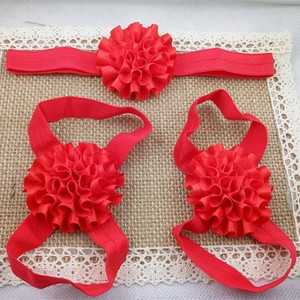 527 New baby headbands europe 415   Baby Toddlers Foot Flower Elastic Hair Band Headbands Accessories* d4 