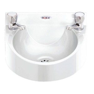 ... Wash-Hand-Basin-White-Bathroom-Sink-Pedestal-195X355X320mm-Commercial