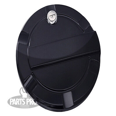 NEW Gloss Black Locking Gas Fuel Door / FOR FORD F150 PICKUP TRUCK 2009-2014