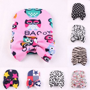 Hat Boys  Cap Bowknot hat Hospital beanie Beanie Infant printing Printing Toddler Girls