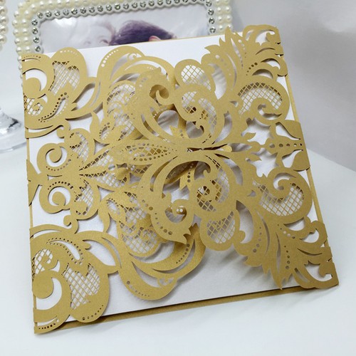 50 Wedding invitation cards with envelopes, seals, ...
