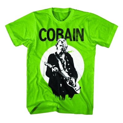 UPC 847748057954 product image for Nirvana Kurt Cobain Standing Guitar Photo Men's T-shirt - Size Medium | upcitemdb.com