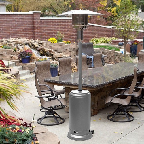 Silver Commercial Restaurant Outdoor Patio Heater LP ...