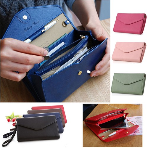 Lady Women Clutch Long Purse Leather Wallet ...