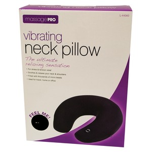 Vibrating Neck Pillow for Stress or Tension Relief Travel Home Office Relaxing eBay