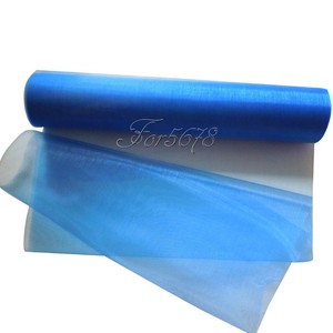 Runner  wedding blue Royal  royal Organza runner Roll Sash 29cm Bow Chair 5m table Table Blue Wedding x