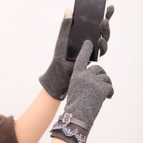 One-Pair-Fashion-Women-Touch-Screen-Lace-Cotton-Winter-Warm-Gloves-Cute