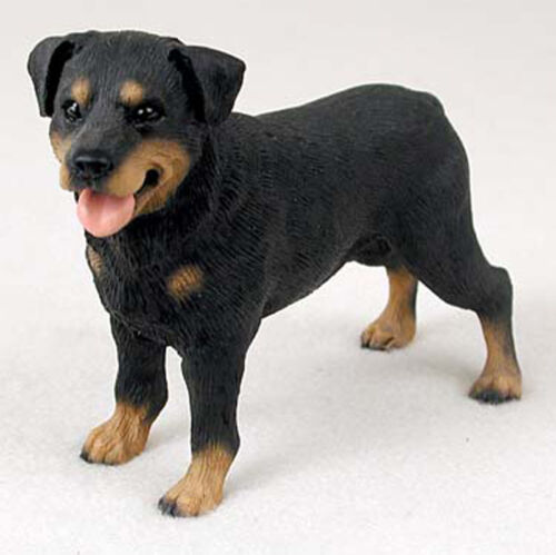 Rottweiler Hand Painted Collectible Dog Figurine