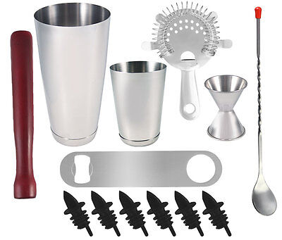 13 piece Professional Bartender Kit, Bartending Tools, ...
