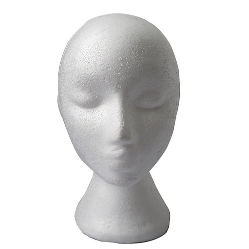 Styrofoam-Foam-Female-Mannequins-Display-Head-Stand-Model-Dummy-Wig-Glasses-Hat