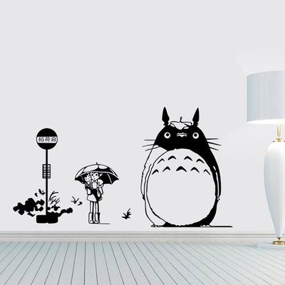 Anime My Neighbor Totoro Wall Stick Wall Decal for Bedroom Living Room Removable