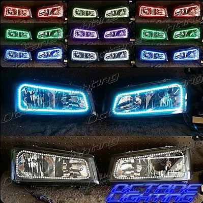 Custom Chevy Tahoe >> 03-06 Chevy Silverado Multi-Color Changing Shift LED RGB Headlight Halo Ring Set | eBay Custom Chevy Tahoe >> 03-06 Chevy Silverado Multi-Color Changing Shift LED RGB Headlight Halo Ring Set | eBay