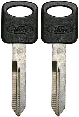 2 NEW FORD OEM OVAL LOGO UNCUT MASTER KEY BLANK - FAST SHIPPING - MADE IN USA