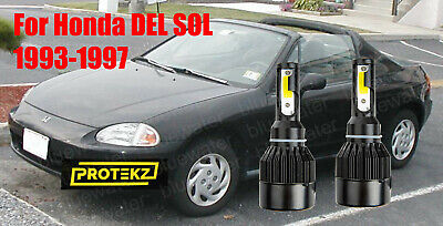 LED For DEL SOL 1993-1997 Headlight Kit H4/9003 6000KWhite CREE Bulbs HI/LO Beam