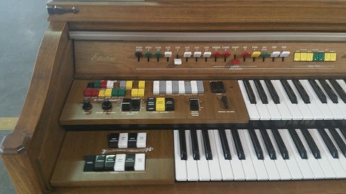 Vintage Yamaha Electone Organ with Bench And Music Books