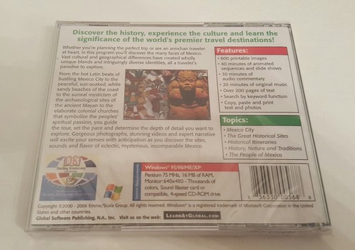 Discover Mexico by DK Global Travel Guides      CD 95/98/ME/XP
