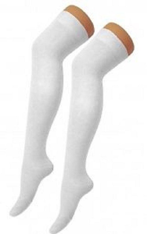 White Over The Knee Socks | eBay