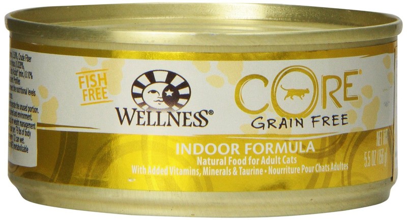Wellness CORE Grain Free Indoor Formula Pet Food Can, 5.5-Ounce , N