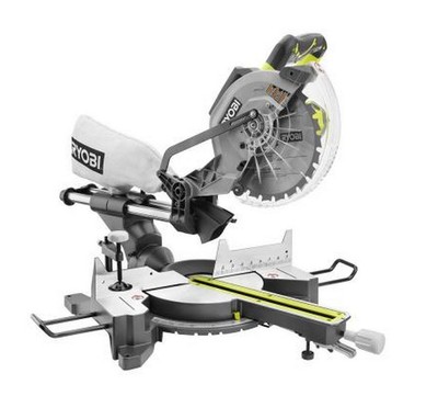 Ryobi Sliding Compound Miter Saw with Laser, ...